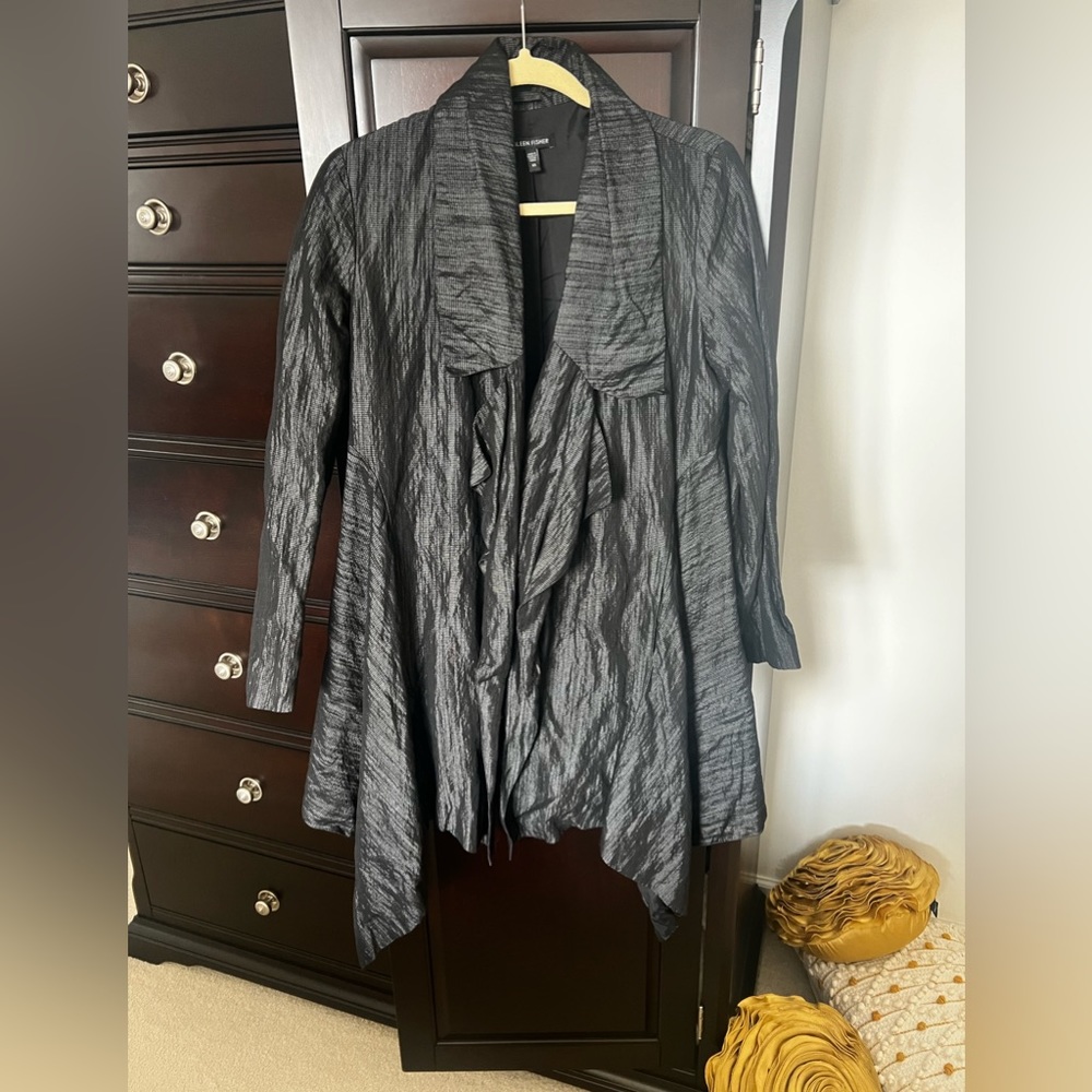 Eileen Fischer light gray jacket